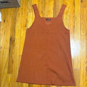 SHEIN V-neck Corduroy Dress